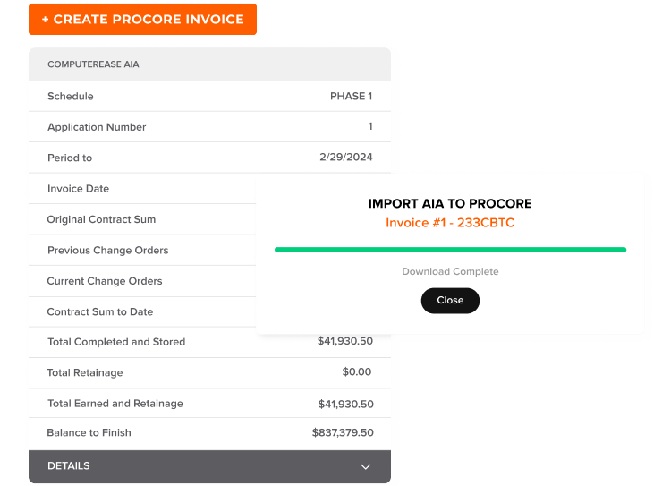 AIA Invoices 1